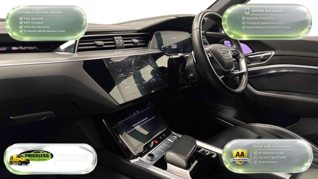 A 2020 AUDI E-TRON AUTOMATIC 55 Edition 1 SUV 5dr Electric Auto quattro 95kWh (408 ps) A 2020 AUDI E-TRON AUTOMATIC 55 Edition 1 SUV 5dr Electric Auto quattro 95kWh (408 ps)