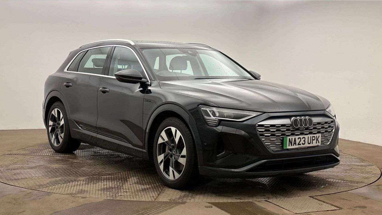 A 2023 AUDI Q8 E-TRON AUTOMATIC 50 Sport SUV 5dr Electric Auto quattro 95kWh (11kW Charger) (340 A 2023 AUDI Q8 E-TRON AUTOMATIC 50 Sport SUV 5dr Electric Auto quattro 95kWh (11kW Charger) (340
