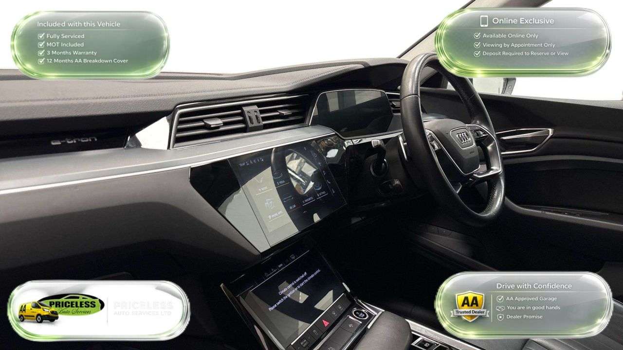 A 2023 AUDI Q8 E-TRON AUTOMATIC 50 Sport SUV 5dr Electric Auto quattro 95kWh (11kW Charger) (340 A 2023 AUDI Q8 E-TRON AUTOMATIC 50 Sport SUV 5dr Electric Auto quattro 95kWh (11kW Charger) (340