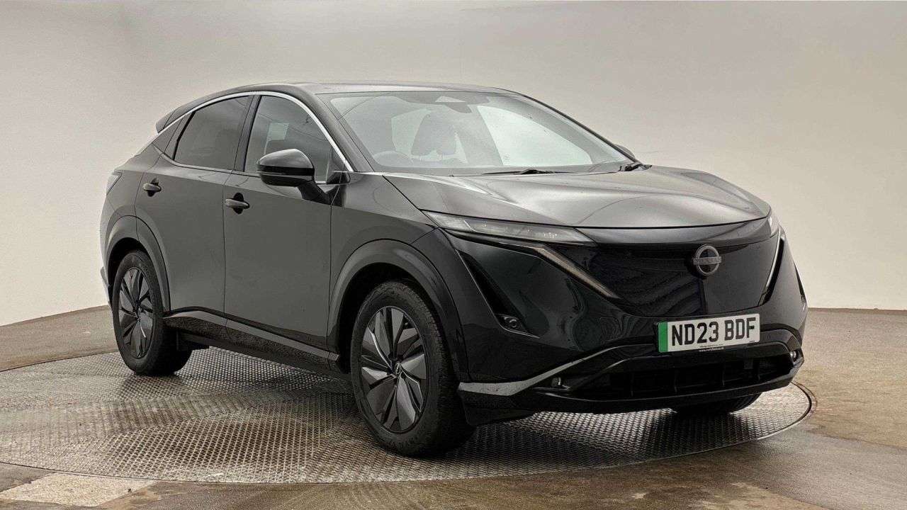 A 2023 NISSAN ARIYA AUTOMATIC 63kWh Advance SUV 5dr Electric Auto 7.4kW Charger (217 ps) A 2023 NISSAN ARIYA AUTOMATIC 63kWh Advance SUV 5dr Electric Auto 7.4kW Charger (217 ps)