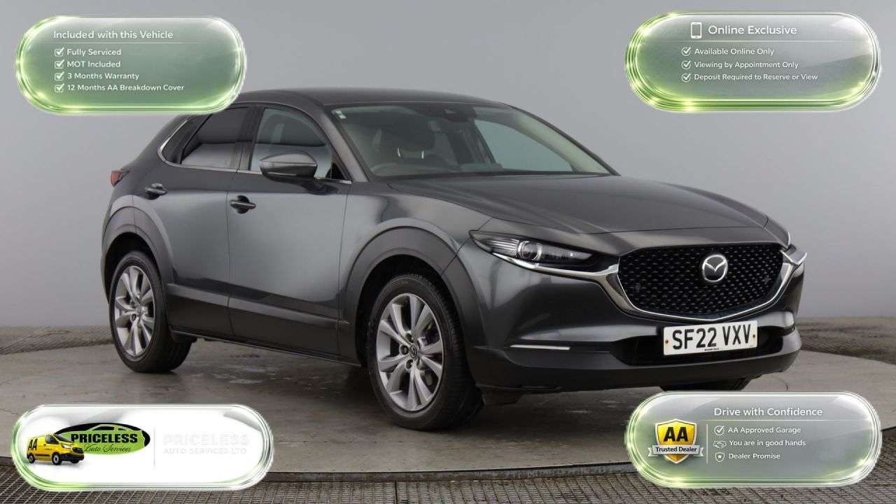 A 2022 MAZDA CX-30 AUTOMATIC 2.0 e-SKYACTIV G MHEV Sport Lux SUV 5dr Petrol Auto Euro 6 (s/s) A 2022 MAZDA CX-30 AUTOMATIC 2.0 e-SKYACTIV G MHEV Sport Lux SUV 5dr Petrol Auto Euro 6 (s/s)
