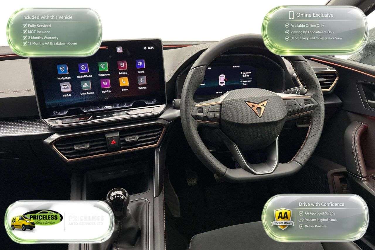 A 2025 CUPRA LEON 1.5 TSI V2 Estate 5dr Petrol Manual Euro 6 (s/s) (150 ps) A 2025 CUPRA LEON 1.5 TSI V2 Estate 5dr Petrol Manual Euro 6 (s/s) (150 ps)