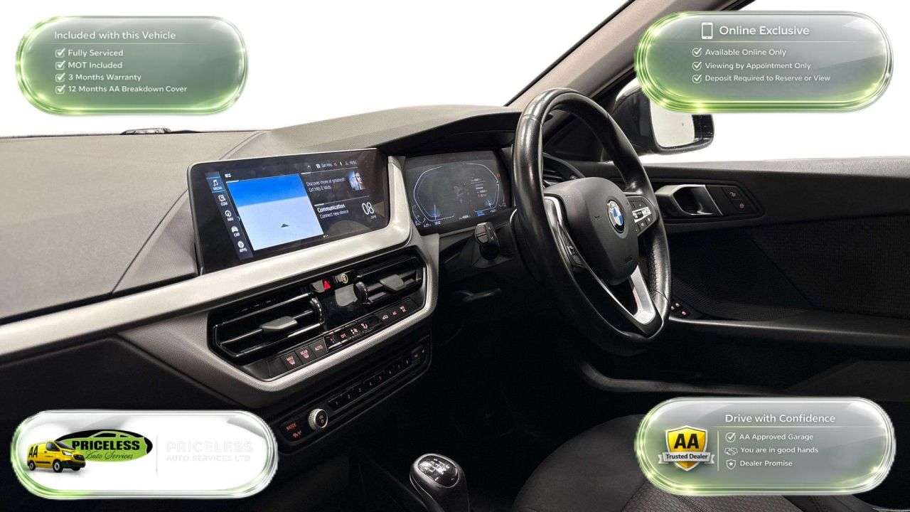 A 2023 BMW 1 SERIES 1.5 116d SE (LCP) Hatchback 5dr Diesel Manual Euro 6 (s/s) (116 ps) A 2023 BMW 1 SERIES 1.5 116d SE (LCP) Hatchback 5dr Diesel Manual Euro 6 (s/s) (116 ps)