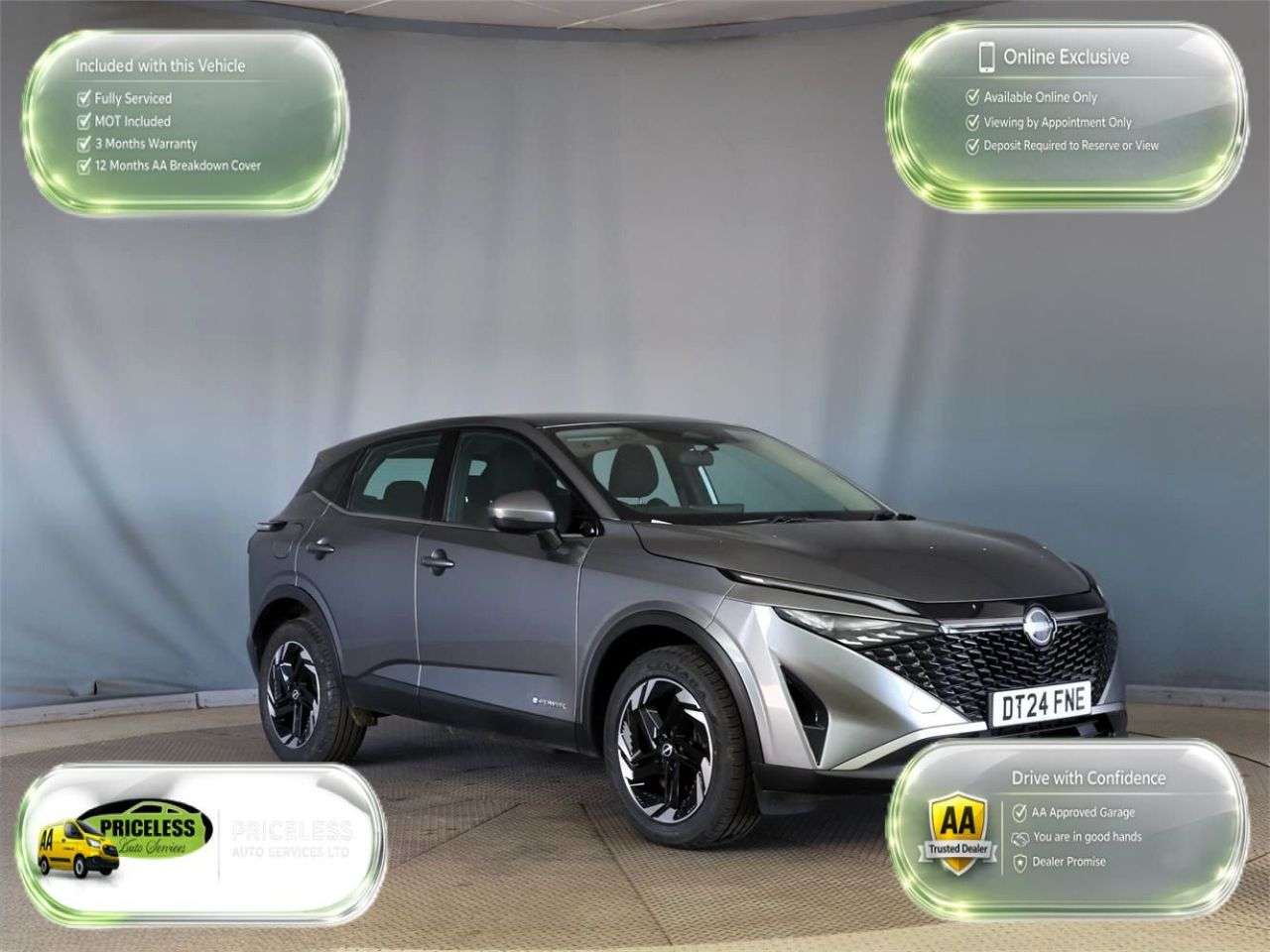 A 2024 NISSAN QASHQAI 1.5 h e-POWER Acenta Premium SUV 5dr Petrol Hybrid Auto Euro 6 (s/s) (190 p A 2024 NISSAN QASHQAI 1.5 h e-POWER Acenta Premium SUV 5dr Petrol Hybrid Auto Euro 6 (s/s) (190 p