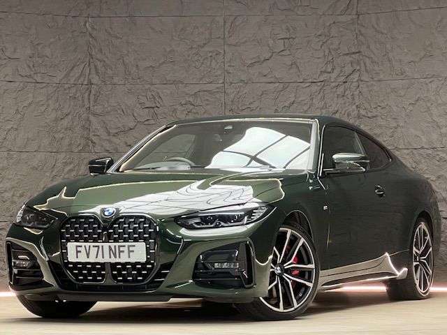 A 2021 BMW 4 SERIES 2.0 420d MHT M Sport Coupe 2dr Diesel Hybrid Auto Euro 6 (s/s) (190 ps) M S A 2021 BMW 4 SERIES 2.0 420d MHT M Sport Coupe 2dr Diesel Hybrid Auto Euro 6 (s/s) (190 ps) M S