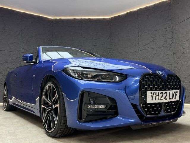 A 2022 BMW 4 SERIES 2.0 420d MHT M Sport Convertible 2dr Diesel Hybrid Auto Euro 6 (s/s) (190 p A 2022 BMW 4 SERIES 2.0 420d MHT M Sport Convertible 2dr Diesel Hybrid Auto Euro 6 (s/s) (190 p