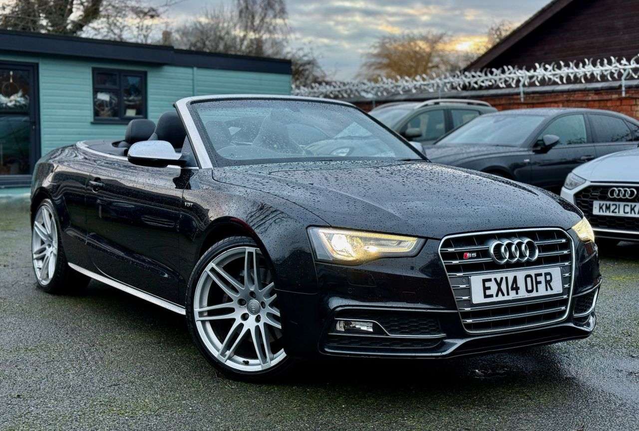 A 2014 AUDI S5 3.0 TFSI V6 Cabriolet 2dr Petrol S Tronic quattro Euro 5 (s/s) (333 ps) A 2014 AUDI S5 3.0 TFSI V6 Cabriolet 2dr Petrol S Tronic quattro Euro 5 (s/s) (333 ps)