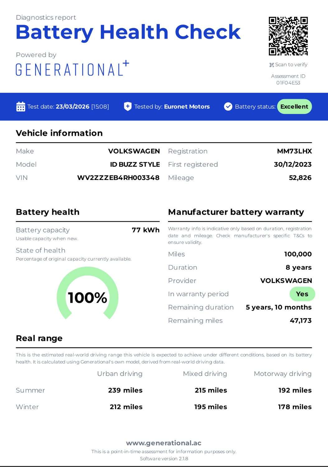 A 2023 VOLKSWAGEN ID. BUZZ Pro 77kWh Style MPV 5dr Electric Auto (204 ps) A 2023 VOLKSWAGEN ID. BUZZ Pro 77kWh Style MPV 5dr Electric Auto (204 ps)
