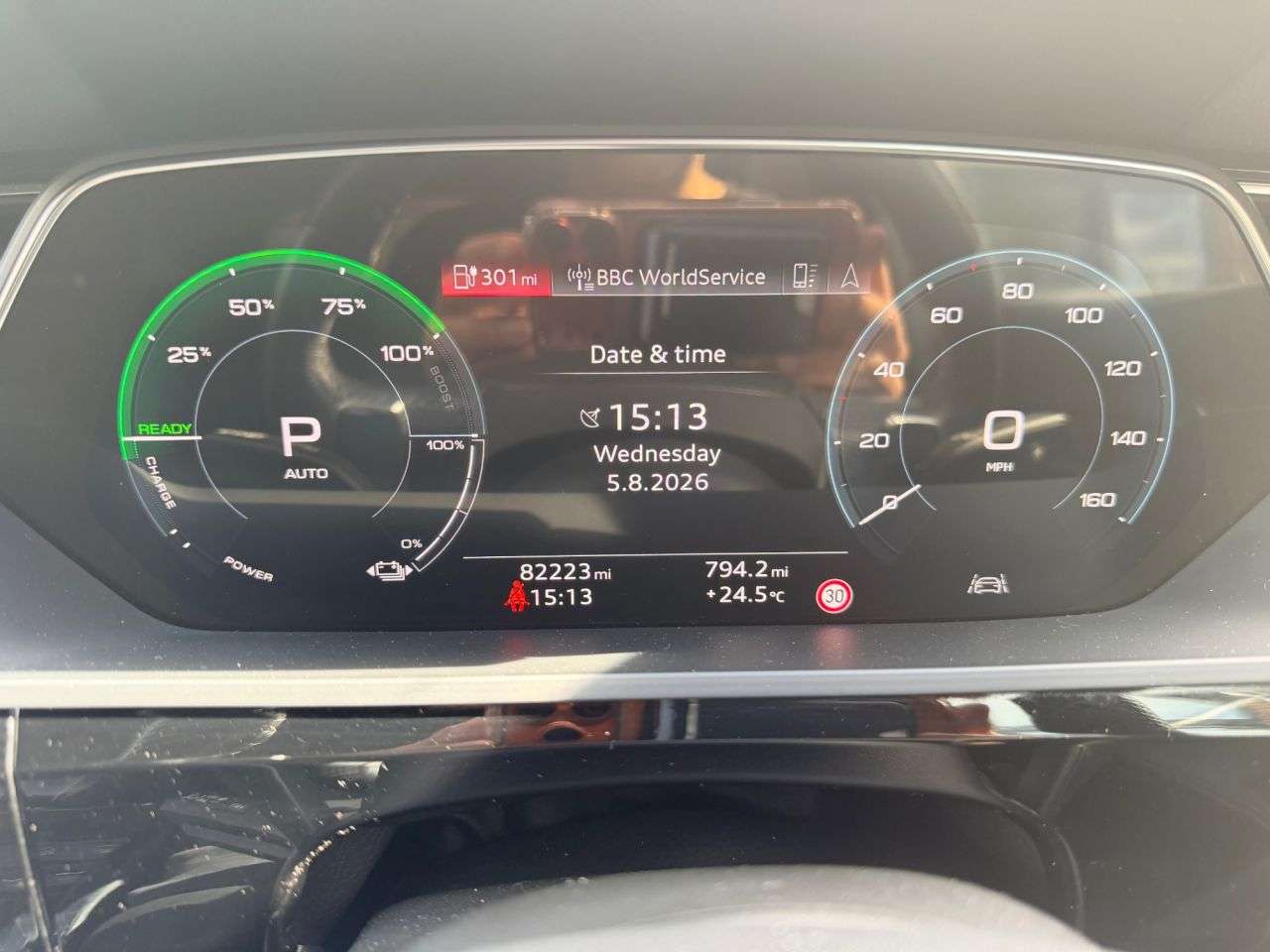 A 2023 AUDI Q8 E-TRON 55 S line Sportback 5dr Electric Auto quattro 114kWh (11kW Charger) (408 ps A 2023 AUDI Q8 E-TRON 55 S line Sportback 5dr Electric Auto quattro 114kWh (11kW Charger) (408 ps