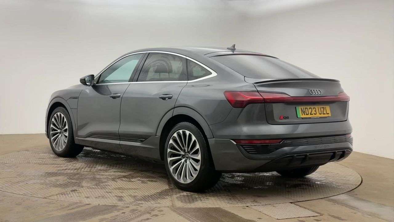 A 2023 AUDI Q8 E-TRON 55 S line Sportback 5dr Electric Auto quattro 114kWh (11kW Charger) (408 ps A 2023 AUDI Q8 E-TRON 55 S line Sportback 5dr Electric Auto quattro 114kWh (11kW Charger) (408 ps