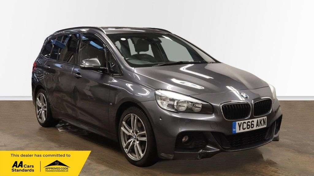 A 2016 BMW 2 SERIES GRAN TOURER 2.0 218d M Sport MPV 5dr Diesel Auto Euro 6 (s/s) (150 ps) PANORAMIC ROOF / A 2016 BMW 2 SERIES GRAN TOURER 2.0 218d M Sport MPV 5dr Diesel Auto Euro 6 (s/s) (150 ps) PANORAMIC ROOF /