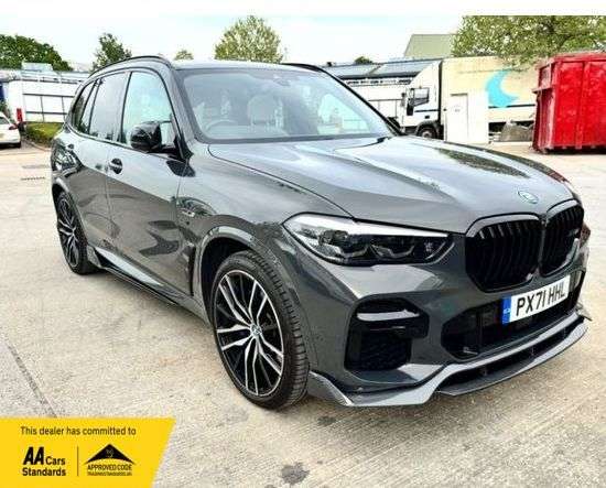 A 2021 BMW X5 3.0 45e 24kWh M Sport SUV PETROL PLUG IN HYBRID AUTOMATIC X-DRIVE 394ps HEA A 2021 BMW X5 3.0 45e 24kWh M Sport SUV PETROL PLUG IN HYBRID AUTOMATIC X-DRIVE 394ps HEA