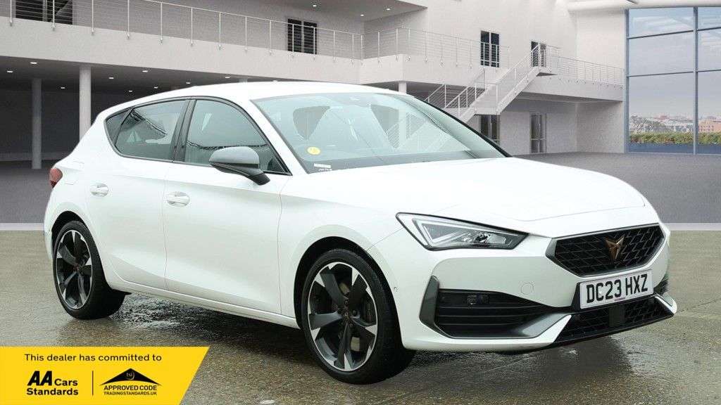 A 2023 CUPRA LEON 2.0 TSI VZ1 Hatchback 5dr Petrol DSG Euro 6 (s/s) (245 ps) HEATED STEERING A 2023 CUPRA LEON 2.0 TSI VZ1 Hatchback 5dr Petrol DSG Euro 6 (s/s) (245 ps) HEATED STEERING