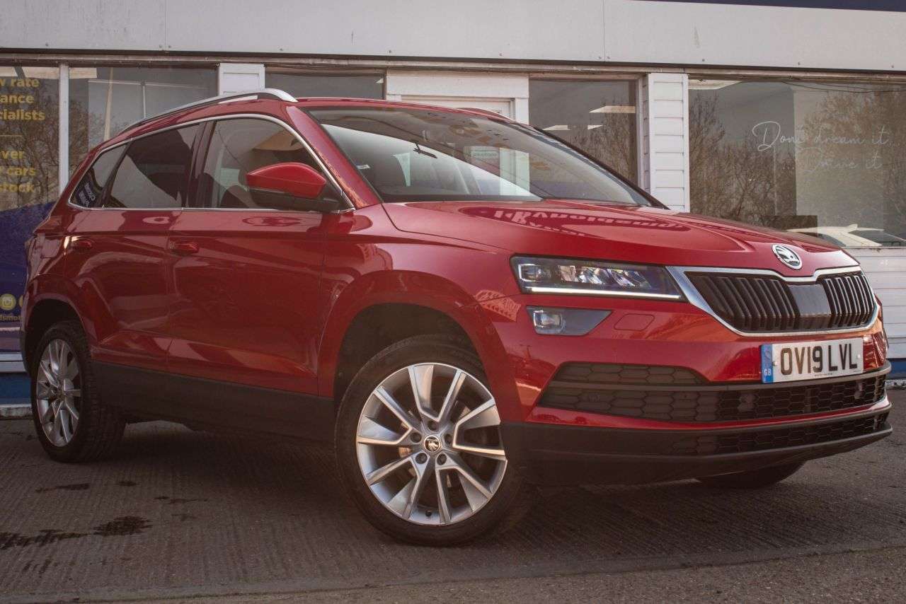 A 2019 SKODA KAROQ 1.5 TSI ACT SE L SUV 5dr Petrol DSG Euro 6 (s/s) (150 ps) NAV / CRUISE / PA A 2019 SKODA KAROQ 1.5 TSI ACT SE L SUV 5dr Petrol DSG Euro 6 (s/s) (150 ps) NAV / CRUISE / PA