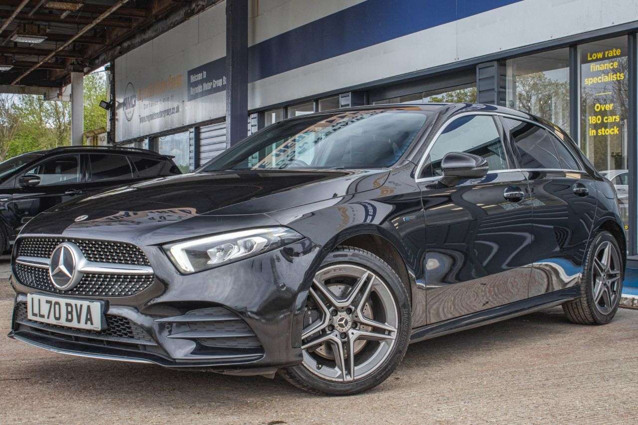 A 2020 MERCEDES-BENZ A-CLASS 1.3 A250e 15.6kWh AMG Line (Premium 2) Hatchback 5dr Petrol Plug-in Hybrid A 2020 MERCEDES-BENZ A-CLASS 1.3 A250e 15.6kWh AMG Line (Premium 2) Hatchback 5dr Petrol Plug-in Hybrid