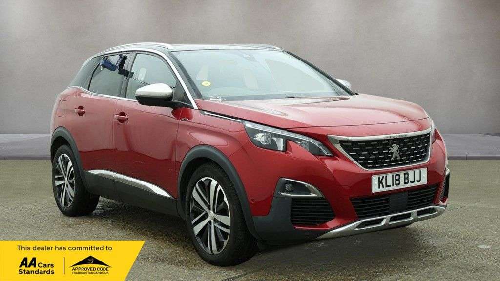 A 2018 PEUGEOT 3008 2.0 BlueHDi GT SUV 5dr Diesel EAT Euro 6 (s/s) (180 ps) A 2018 PEUGEOT 3008 2.0 BlueHDi GT SUV 5dr Diesel EAT Euro 6 (s/s) (180 ps)