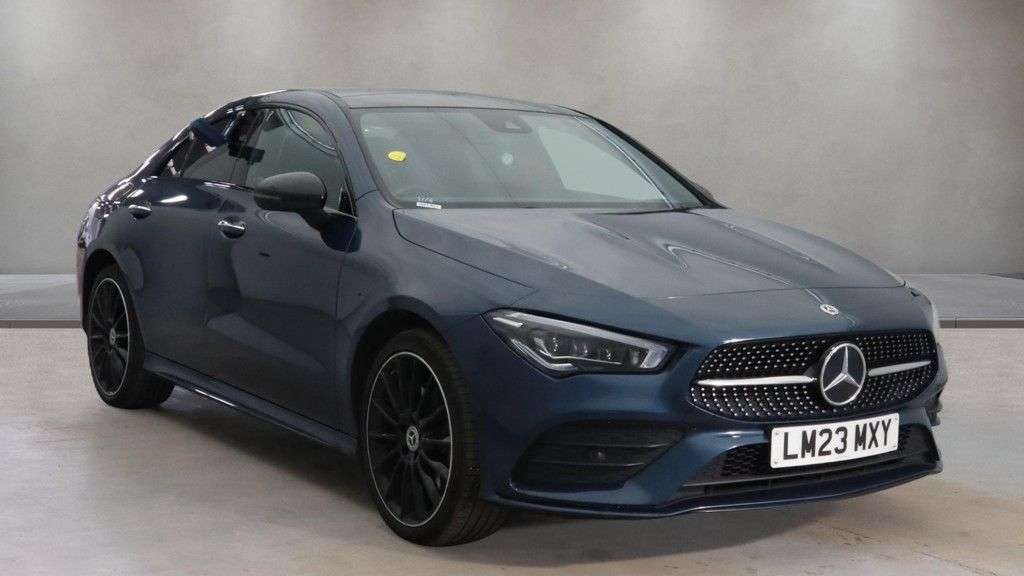 A 2023 MERCEDES-BENZ CLA 1.3 CLA250e 15.6kWh AMG Line Night Edition (Premium Plus) Coupe 4dr Petrol A 2023 MERCEDES-BENZ CLA 1.3 CLA250e 15.6kWh AMG Line Night Edition (Premium Plus) Coupe 4dr Petrol