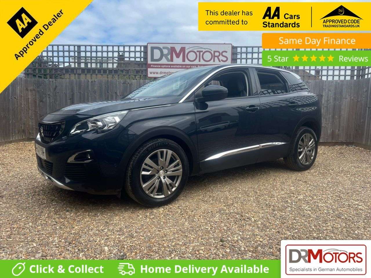 A 2017 PEUGEOT 3008 1.2 PureTech Allure SUV 5dr Petrol EAT Euro 6 (s/s) (130 ps) SAT NAV + R/CA A 2017 PEUGEOT 3008 1.2 PureTech Allure SUV 5dr Petrol EAT Euro 6 (s/s) (130 ps) SAT NAV + R/CA