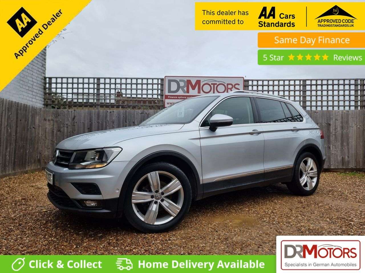 A 2020 VOLKSWAGEN TIGUAN 1.5 TSI EVO Match SUV 5dr Petrol Manual Euro 6 (s/s) (150 ps) + SAT NAV + R A 2020 VOLKSWAGEN TIGUAN 1.5 TSI EVO Match SUV 5dr Petrol Manual Euro 6 (s/s) (150 ps) + SAT NAV + R