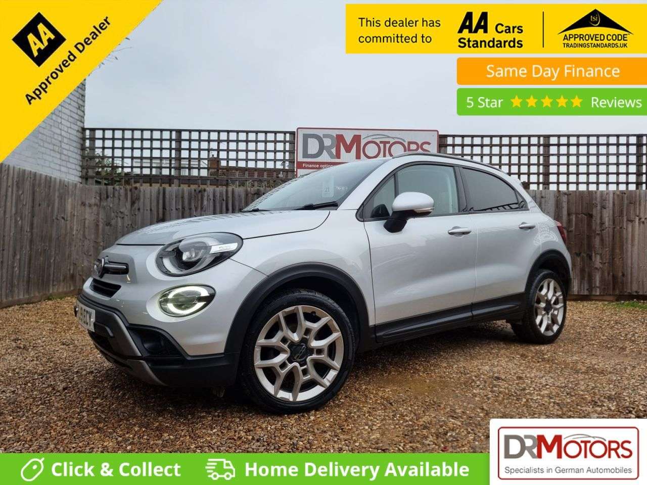 A 2019 FIAT 500X 1.0 FireFly Turbo MultiAir Cross Plus SUV 5dr Petrol Manual Euro 6 (s/s) (1 A 2019 FIAT 500X 1.0 FireFly Turbo MultiAir Cross Plus SUV 5dr Petrol Manual Euro 6 (s/s) (1