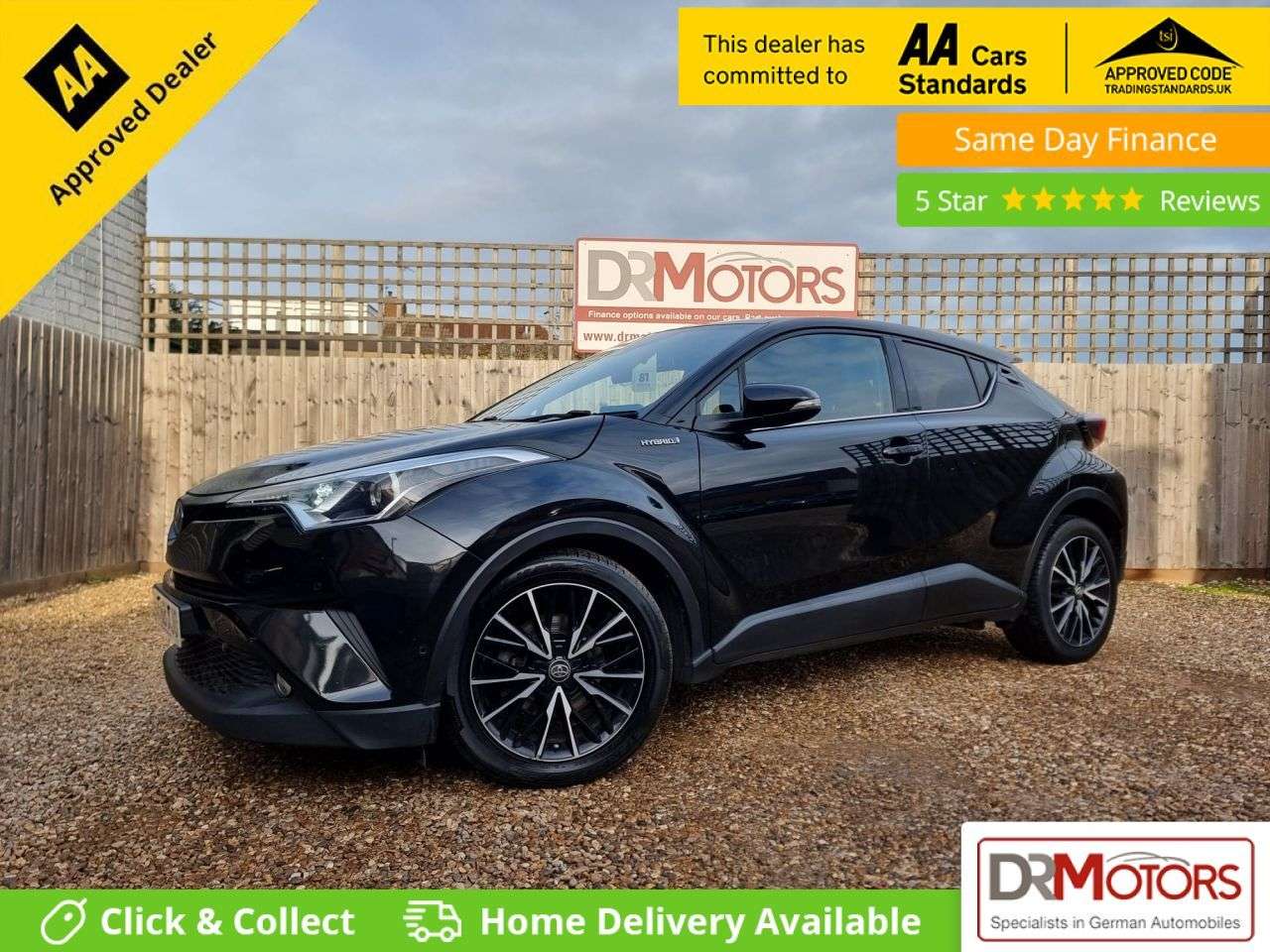 A 2019 TOYOTA C-HR 1.8 VVT-h Excel SUV 5dr Petrol Hybrid CVT Euro 6 (s/s) (122 ps) + SAT NAV + A 2019 TOYOTA C-HR 1.8 VVT-h Excel SUV 5dr Petrol Hybrid CVT Euro 6 (s/s) (122 ps) + SAT NAV +