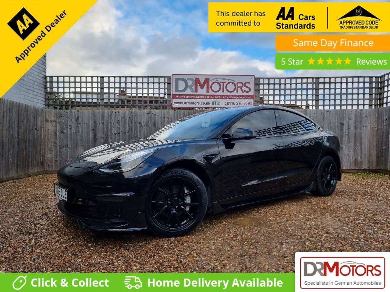 A 2019 TESLA MODEL 3 Standard Range Plus Saloon 4dr Electric Auto RWD (241 bhp) SAT NAV + R/CAME A 2019 TESLA MODEL 3 Standard Range Plus Saloon 4dr Electric Auto RWD (241 bhp) SAT NAV + R/CAME