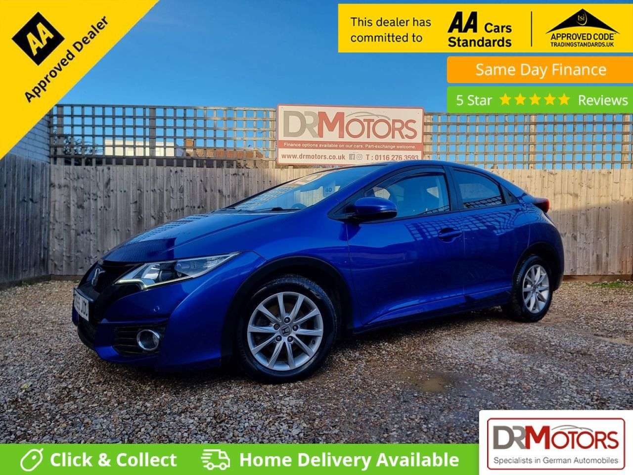 A 2016 HONDA CIVIC 1.6 i-DTEC SR Hatchback 5dr Diesel Manual Euro 5 (s/s) (120 ps) £20 TAX + S A 2016 HONDA CIVIC 1.6 i-DTEC SR Hatchback 5dr Diesel Manual Euro 5 (s/s) (120 ps) £20 TAX + S