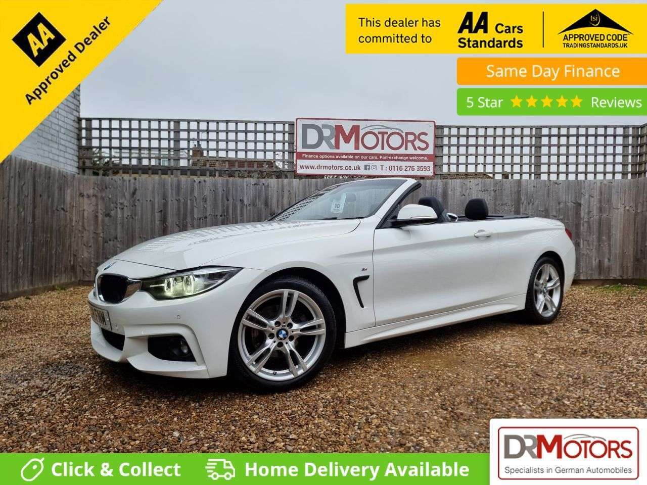 A 2018 BMW 4 SERIES 2.0 420d M Sport Convertible 2dr Diesel Auto Euro 6 (s/s) (190 ps) SAT NAV A 2018 BMW 4 SERIES 2.0 420d M Sport Convertible 2dr Diesel Auto Euro 6 (s/s) (190 ps) SAT NAV