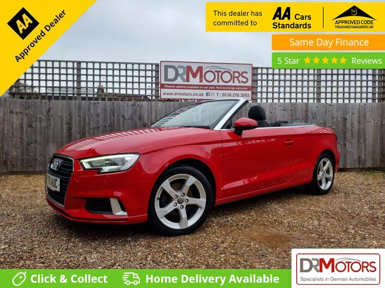A 2019 AUDI A3 CABRIOLET 1.5 TFSI CoD 35 Sport Convertible 2dr Petrol Manual Euro 6 (s/s) (150 ps) + A 2019 AUDI A3 CABRIOLET 1.5 TFSI CoD 35 Sport Convertible 2dr Petrol Manual Euro 6 (s/s) (150 ps) +