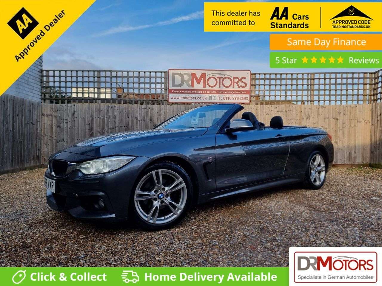 A 2016 BMW 4 SERIES 2.0 420d M Sport Convertible 2dr Diesel Auto Euro 6 (s/s) (190 ps) SAT NAV+ A 2016 BMW 4 SERIES 2.0 420d M Sport Convertible 2dr Diesel Auto Euro 6 (s/s) (190 ps) SAT NAV+
