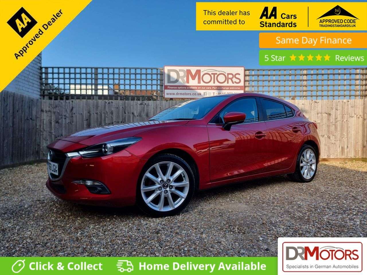 A 2016 MAZDA MAZDA3 2.0 SKYACTIV-G Sport Nav Hatchback 5dr Petrol Manual Euro 5 (s/s) (120 ps) A 2016 MAZDA MAZDA3 2.0 SKYACTIV-G Sport Nav Hatchback 5dr Petrol Manual Euro 5 (s/s) (120 ps)