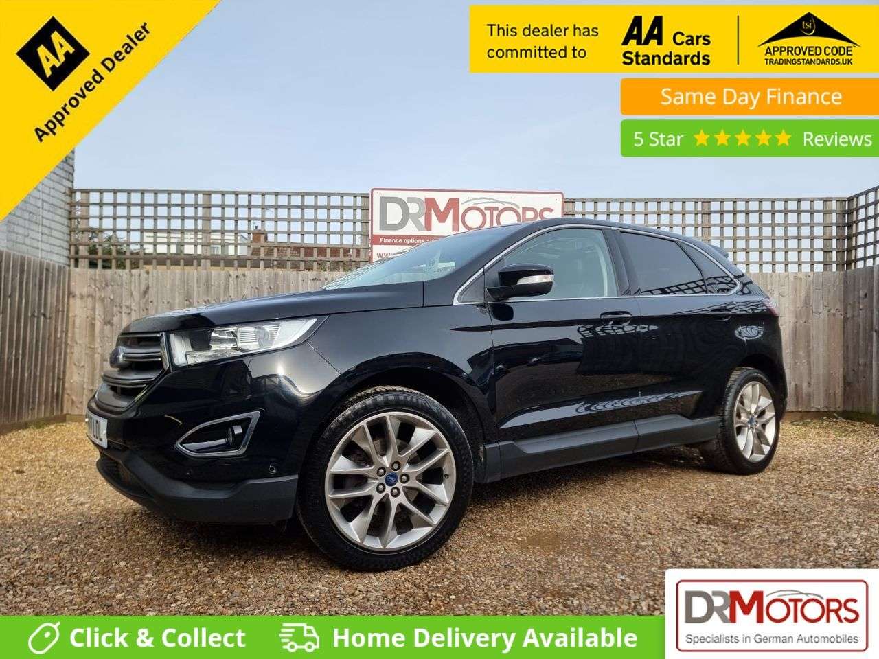 A 2017 FORD EDGE 2.0 TDCi Titanium SUV 5dr Diesel Manual AWD Euro 6 (s/s) (180 ps) + SAT NAV A 2017 FORD EDGE 2.0 TDCi Titanium SUV 5dr Diesel Manual AWD Euro 6 (s/s) (180 ps) + SAT NAV