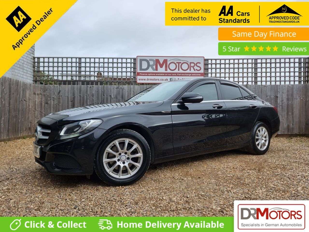 A 2017 MERCEDES-BENZ C-CLASS 2.1 C220d SE Saloon 4dr Diesel 7G-Tronic+ Euro 6 (s/s) (170 ps) SAT NAV + R A 2017 MERCEDES-BENZ C-CLASS 2.1 C220d SE Saloon 4dr Diesel 7G-Tronic+ Euro 6 (s/s) (170 ps) SAT NAV + R