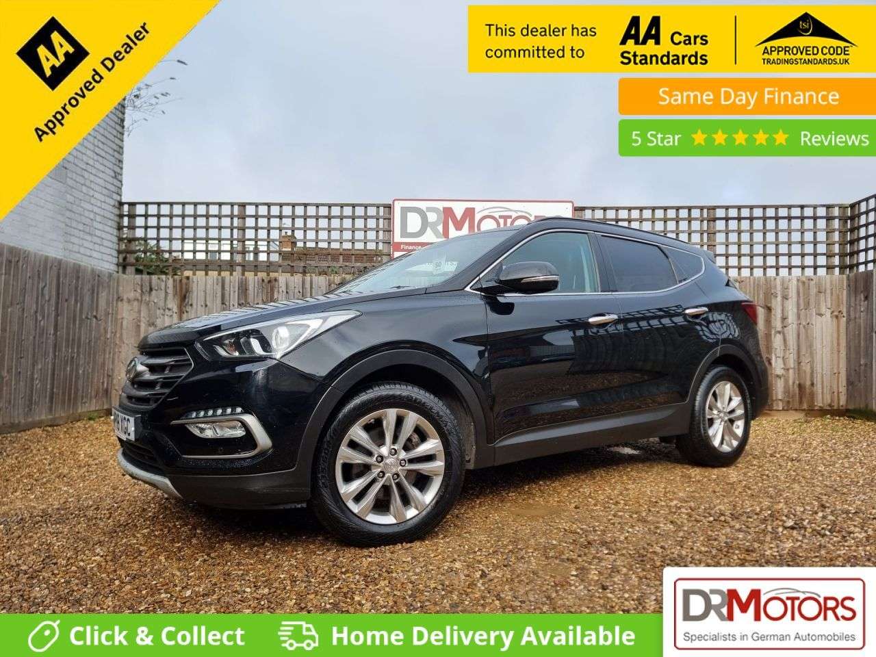 A 2018 HYUNDAI SANTA FE 2.2 CRDi Blue Drive Premium SUV 5dr Diesel Manual 4WD Euro 6 (s/s) (200 ps) A 2018 HYUNDAI SANTA FE 2.2 CRDi Blue Drive Premium SUV 5dr Diesel Manual 4WD Euro 6 (s/s) (200 ps)