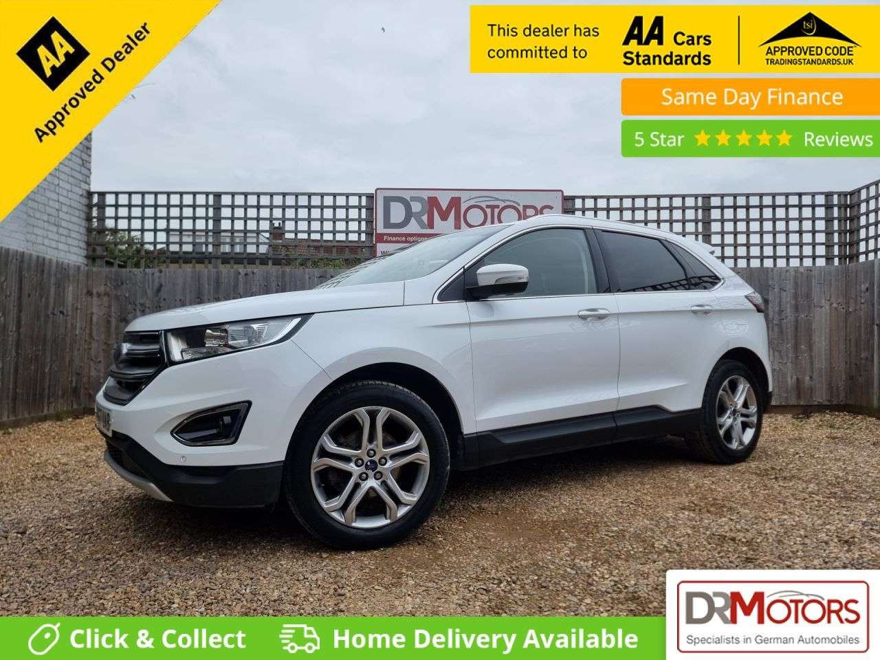 A 2017 FORD EDGE 2.0 TDCi Titanium SUV 5dr Diesel Manual AWD Euro 6 (s/s) (180 ps) SAT NAV + A 2017 FORD EDGE 2.0 TDCi Titanium SUV 5dr Diesel Manual AWD Euro 6 (s/s) (180 ps) SAT NAV +