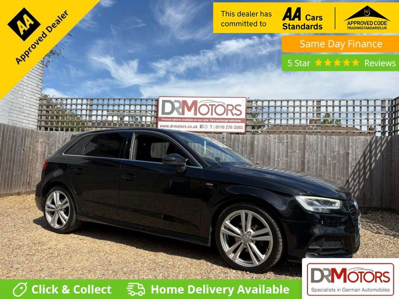A 2018 AUDI A3 1.0 TFSI 30 S line Sportback 5dr Petrol Manual Euro 6 (s/s) (116 ps) + SAT A 2018 AUDI A3 1.0 TFSI 30 S line Sportback 5dr Petrol Manual Euro 6 (s/s) (116 ps) + SAT