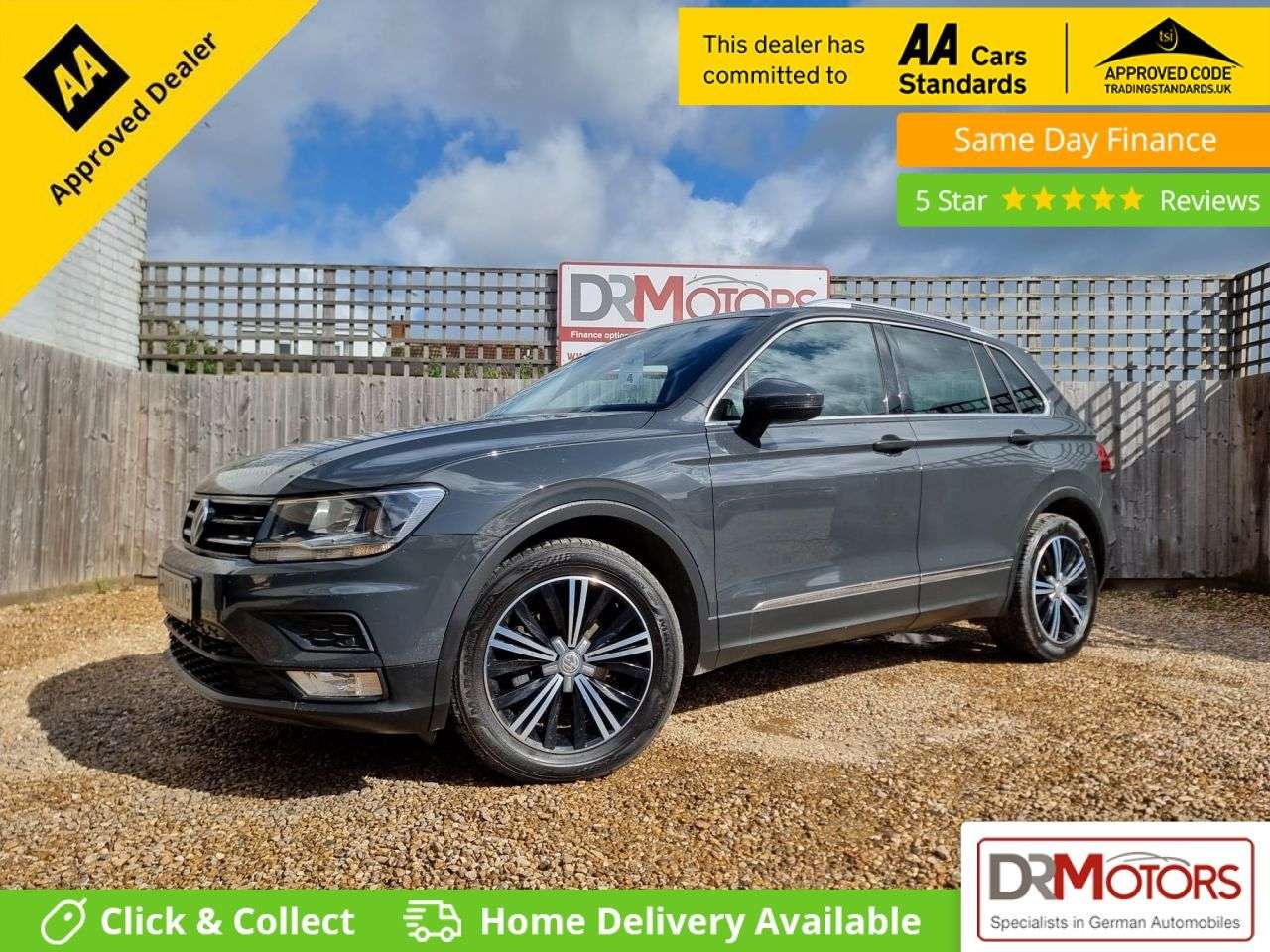 A 2017 VOLKSWAGEN TIGUAN 2.0 TDI BlueMotion Tech SE Navigation SUV 5dr Diesel Manual Euro 6 (s/s) (1 A 2017 VOLKSWAGEN TIGUAN 2.0 TDI BlueMotion Tech SE Navigation SUV 5dr Diesel Manual Euro 6 (s/s) (1