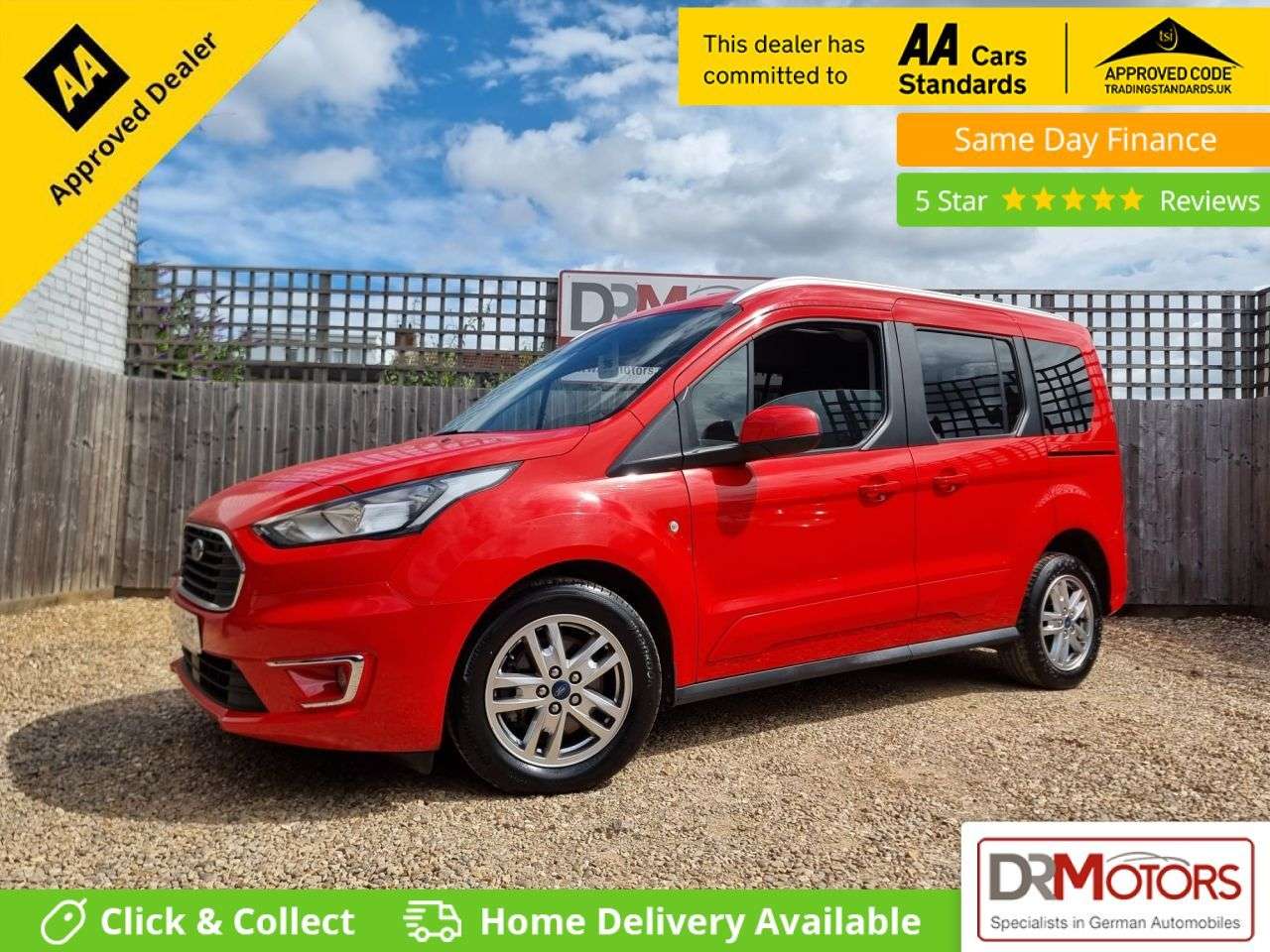 A 2020 FORD TOURNEO CONNECT 1.5 EcoBlue Titanium MPV 5dr Diesel Manual Euro 6 (s/s) (120 ps) + PAN ROOF A 2020 FORD TOURNEO CONNECT 1.5 EcoBlue Titanium MPV 5dr Diesel Manual Euro 6 (s/s) (120 ps) + PAN ROOF