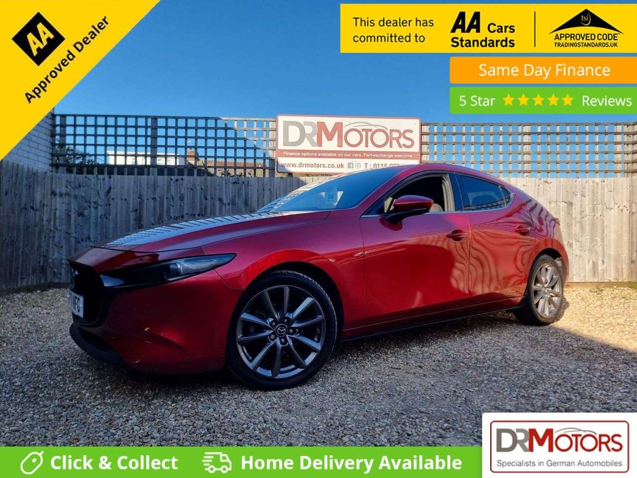 A 2022 MAZDA MAZDA3 2.0 e-SKYACTIV-G MHEV Sport Lux Hatchback 5dr Petrol Manual Euro 6 (s/s) (1 A 2022 MAZDA MAZDA3 2.0 e-SKYACTIV-G MHEV Sport Lux Hatchback 5dr Petrol Manual Euro 6 (s/s) (1