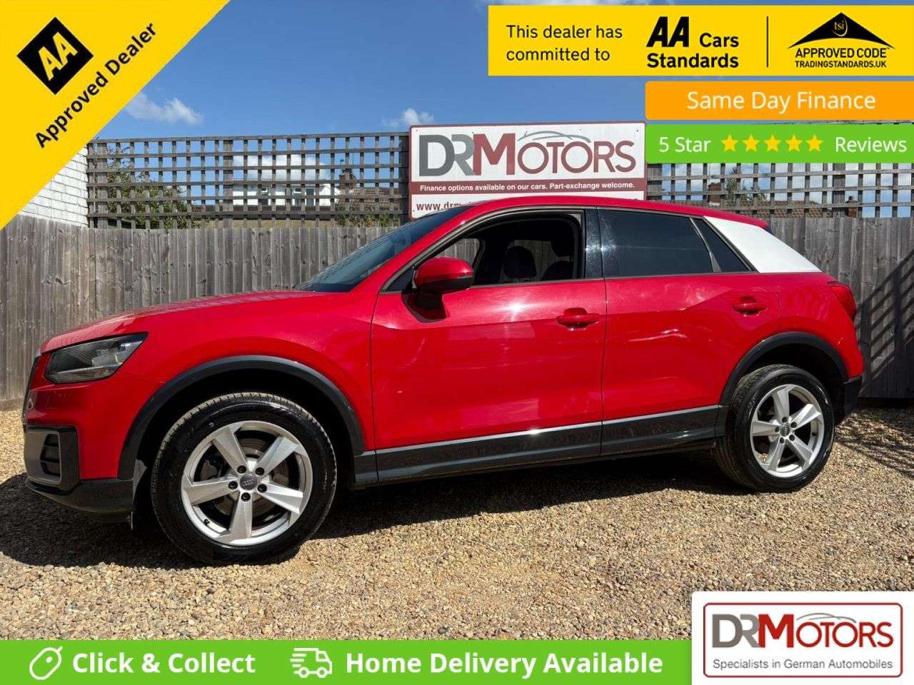 A 2017 AUDI Q2 1.0 TFSI Sport SUV 5dr Petrol Manual Euro 6 (s/s) (116 ps) SAT NAV + BLUETO A 2017 AUDI Q2 1.0 TFSI Sport SUV 5dr Petrol Manual Euro 6 (s/s) (116 ps) SAT NAV + BLUETO