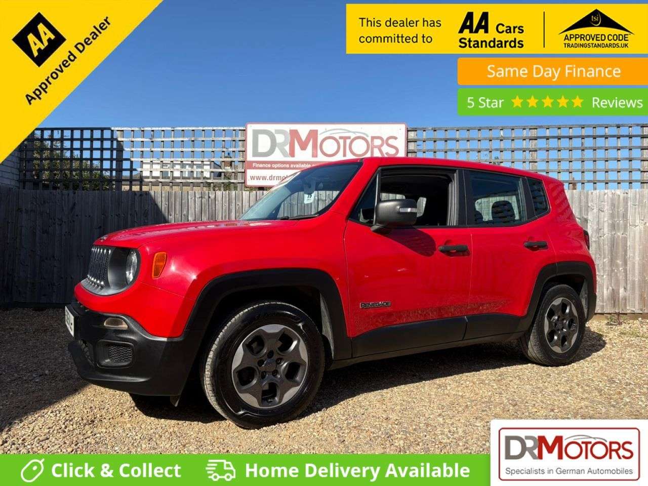 A 2015 JEEP RENEGADE 1.6 MultiJetII Sport SUV 5dr Diesel Manual Euro 5 (s/s) (120 ps) £35 R/TAX A 2015 JEEP RENEGADE 1.6 MultiJetII Sport SUV 5dr Diesel Manual Euro 5 (s/s) (120 ps) £35 R/TAX