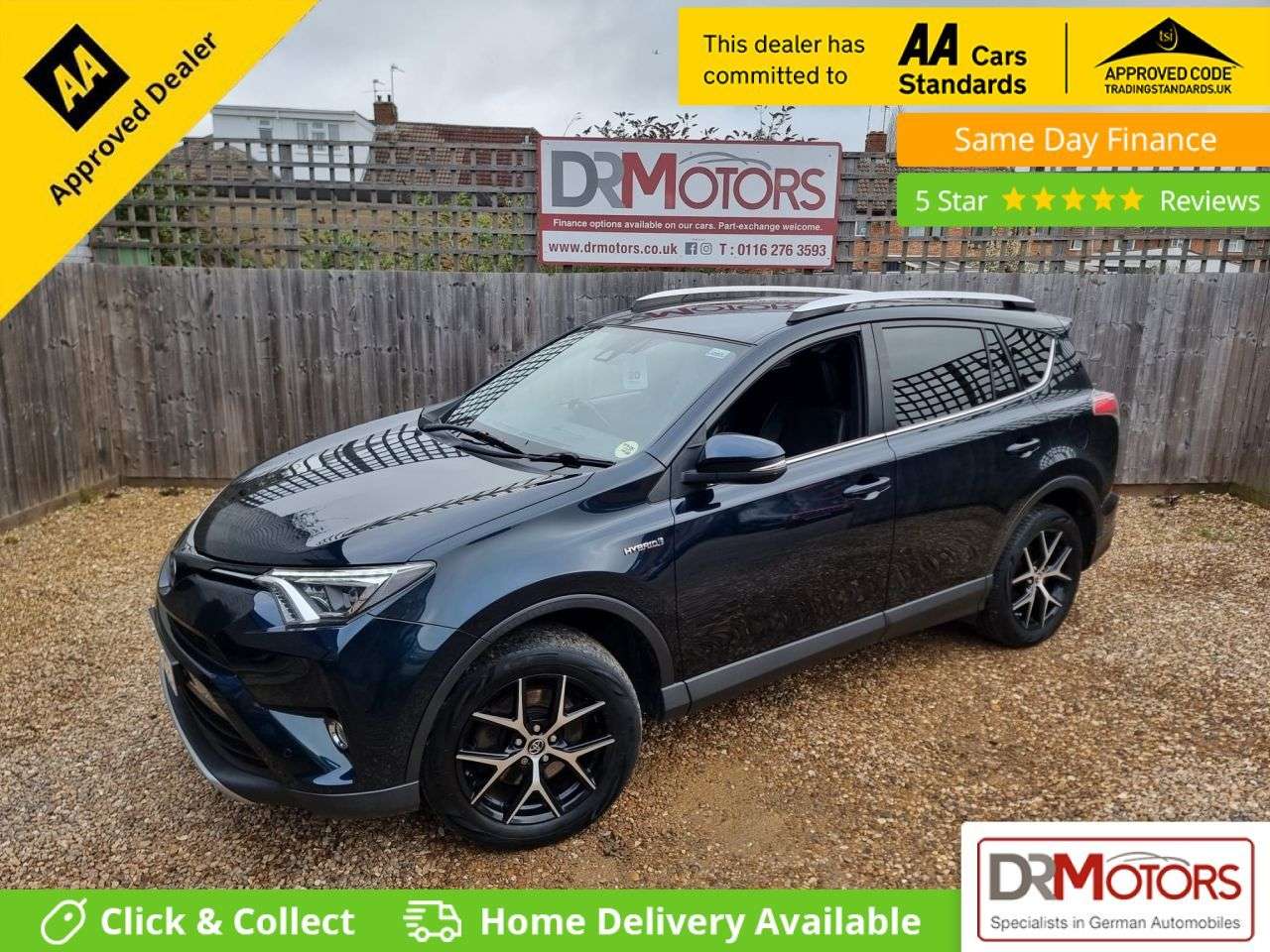 A 2018 TOYOTA RAV4 2.5 VVT-h Design SUV 5dr Petrol Hybrid CVT 4WD Euro 6 (s/s) (197 ps) SAT NA A 2018 TOYOTA RAV4 2.5 VVT-h Design SUV 5dr Petrol Hybrid CVT 4WD Euro 6 (s/s) (197 ps) SAT NA