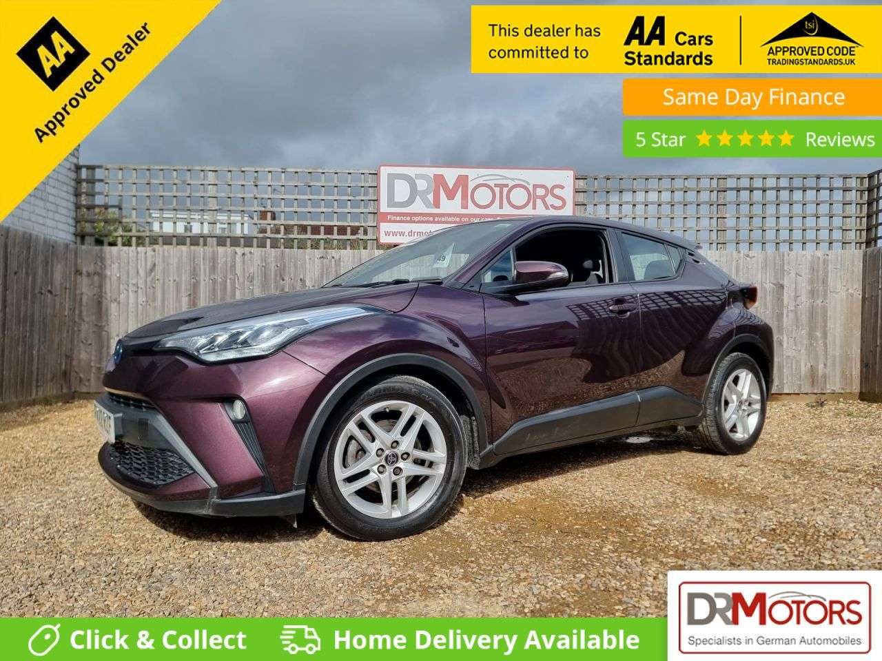A 2022 TOYOTA C-HR 1.8 VVT-h GPF Icon SUV 5dr Petrol Hybrid CVT Euro 6 (s/s) (122 ps) R/CAMERA A 2022 TOYOTA C-HR 1.8 VVT-h GPF Icon SUV 5dr Petrol Hybrid CVT Euro 6 (s/s) (122 ps) R/CAMERA