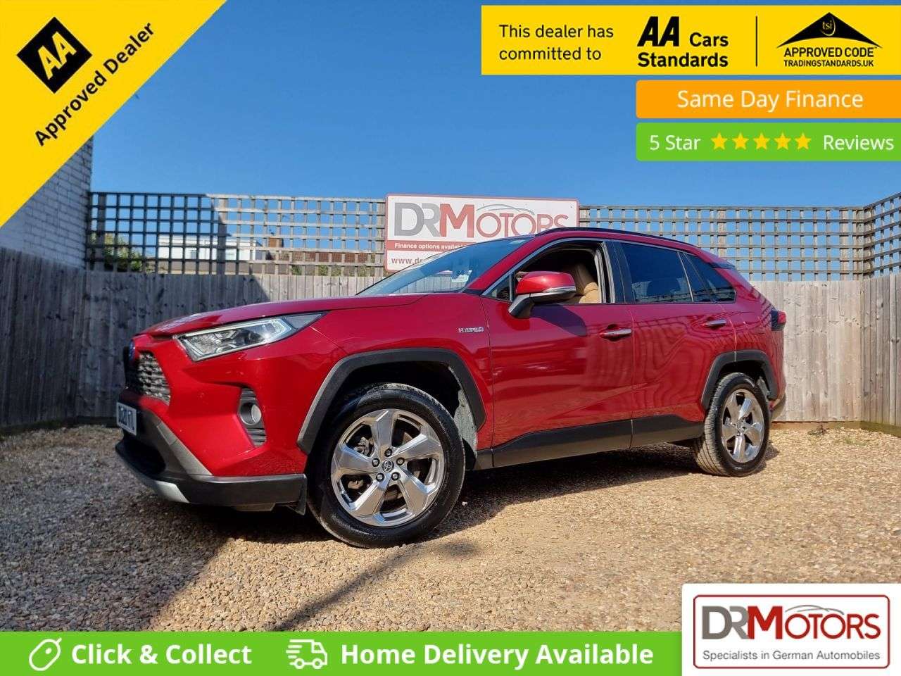 A 2020 TOYOTA RAV4 2.5 VVT-h Excel SUV 5dr Petrol Hybrid CVT 4WD Euro 6 (s/s) (222 ps) SAT NAV A 2020 TOYOTA RAV4 2.5 VVT-h Excel SUV 5dr Petrol Hybrid CVT 4WD Euro 6 (s/s) (222 ps) SAT NAV