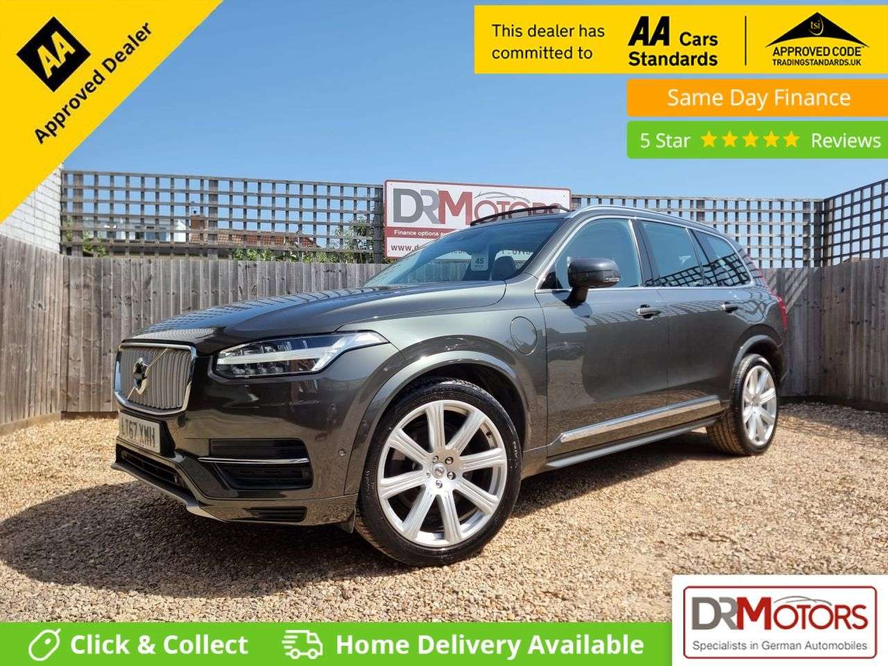 A 2017 VOLVO XC90 2.0h T8 Twin Engine 10.4kWh Inscription Pro SUV 5dr Petrol Plug-in Hybrid A A 2017 VOLVO XC90 2.0h T8 Twin Engine 10.4kWh Inscription Pro SUV 5dr Petrol Plug-in Hybrid A