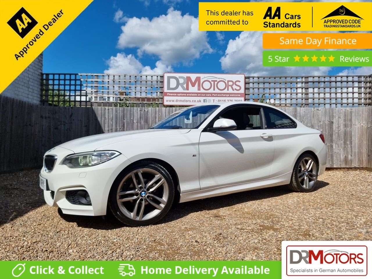 A 2017 BMW 2 SERIES 2.0 218d M Sport Coupe 2dr Diesel Auto Euro 6 (s/s) (150 ps) SAT NAV+ HEATE A 2017 BMW 2 SERIES 2.0 218d M Sport Coupe 2dr Diesel Auto Euro 6 (s/s) (150 ps) SAT NAV+ HEATE