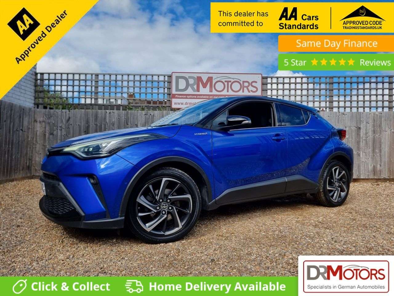A 2020 TOYOTA C-HR 2.0 VVT-h Dynamic SUV 5dr Petrol Hybrid CVT Euro 6 (s/s) (184 ps) SAT NAV + A 2020 TOYOTA C-HR 2.0 VVT-h Dynamic SUV 5dr Petrol Hybrid CVT Euro 6 (s/s) (184 ps) SAT NAV +