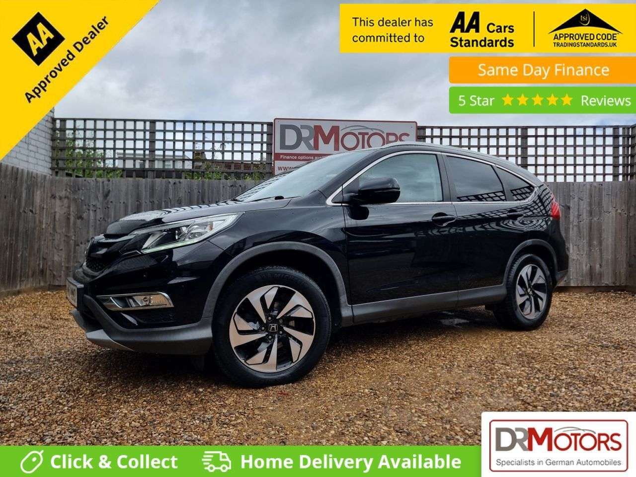A 2017 HONDA CR-V 2.0 i-VTEC SR SUV 5dr Petrol Auto 4WD Euro 6 (155 ps) + SAT NAV + R/CAMERA A 2017 HONDA CR-V 2.0 i-VTEC SR SUV 5dr Petrol Auto 4WD Euro 6 (155 ps) + SAT NAV + R/CAMERA