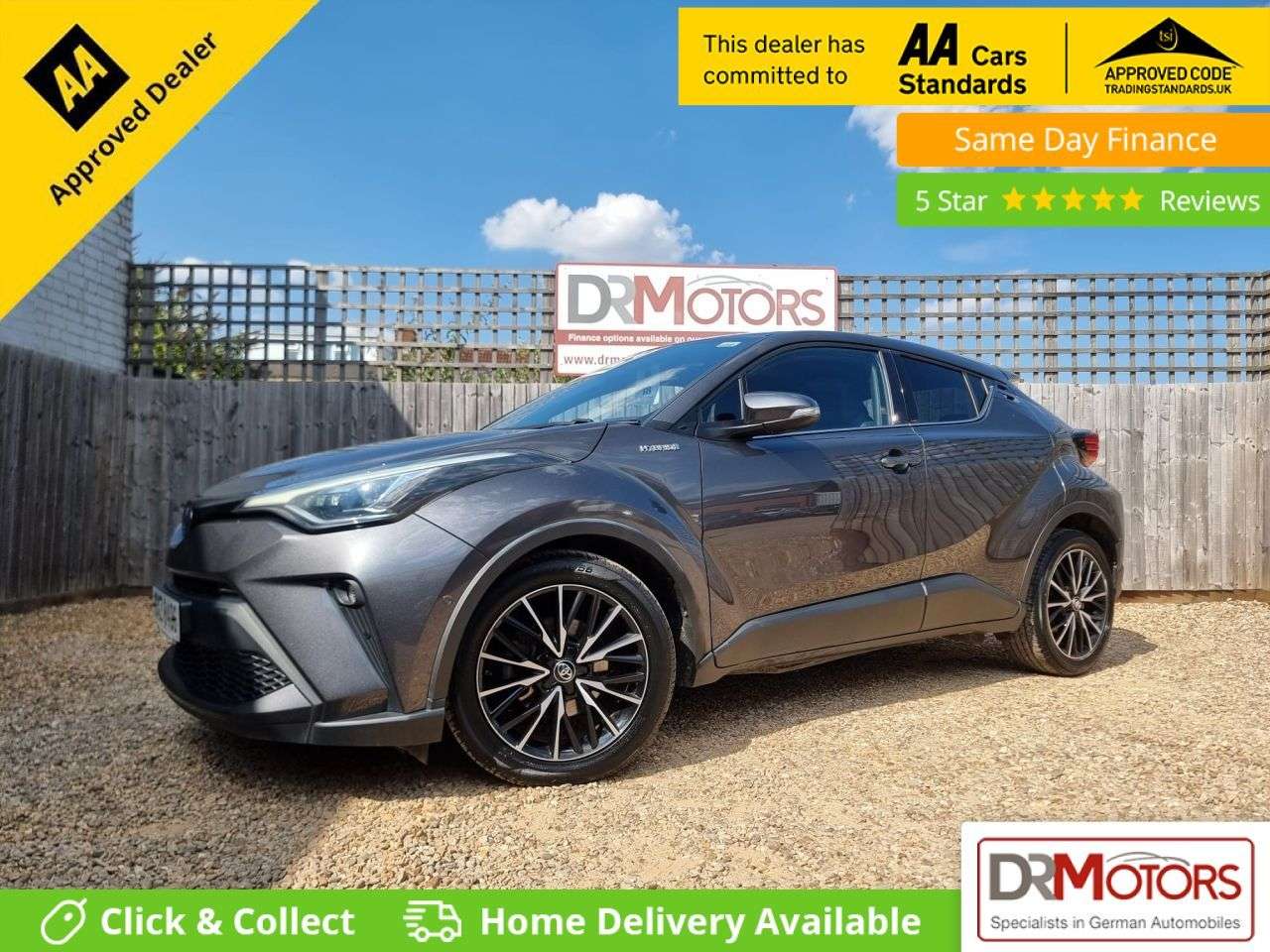 A 2020 TOYOTA C-HR 1.8 VVT-h Excel SUV 5dr Petrol Hybrid CVT Euro 6 (s/s) (122 ps) SAT NAV + R A 2020 TOYOTA C-HR 1.8 VVT-h Excel SUV 5dr Petrol Hybrid CVT Euro 6 (s/s) (122 ps) SAT NAV + R
