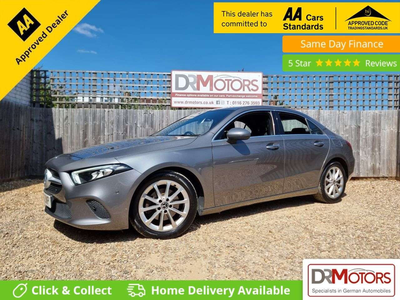 A 2019 MERCEDES-BENZ A CLASS 1.3 A200 Sport (Premium) Saloon 4dr Petrol Manual Euro 6 (s/s) (163 ps) + S A 2019 MERCEDES-BENZ A CLASS 1.3 A200 Sport (Premium) Saloon 4dr Petrol Manual Euro 6 (s/s) (163 ps) + S